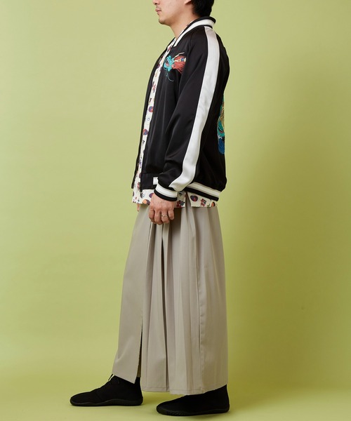 カヤ（カヤ）の「【鈴木ひょっとこ×倭物やカヤ】リバーシブルジャケットLサイズ（スカジャン・メンズ・ブラックミックス・FREE）」の6枚目の写真