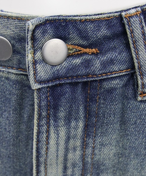 clear（クリア）の「【低身長対応／サイズ展開あり】裾フリンジラインストーンポケットデニムスカート（スカート・レディース・ブルー/ライトブルー・PS/S/M）」の12枚目の写真