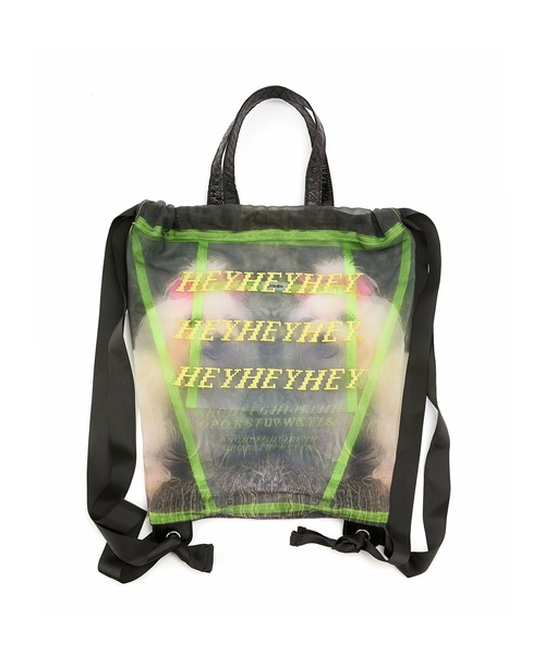 HEY!MrsROSE（ヘイミセスローズ）の「HEY! Mrs ROSE(ヘイ！ミセスローズ)Mesh Backpack（バックパック/リュック・レディース・グリーン/ピンク・FREE）」の21枚目の写真