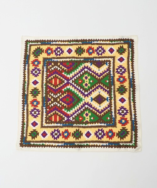 UNITED ARROWS（ユナイテッドアローズ）の「プリント ポケットチーフ（ポケットチーフ・メンズ・ブラウン系/イエロー・FREE）」の6枚目の写真