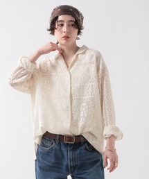 GEORGE'S（ジョージズ）の「パッチワークレースシャツ（シャツ/ブラウス）」