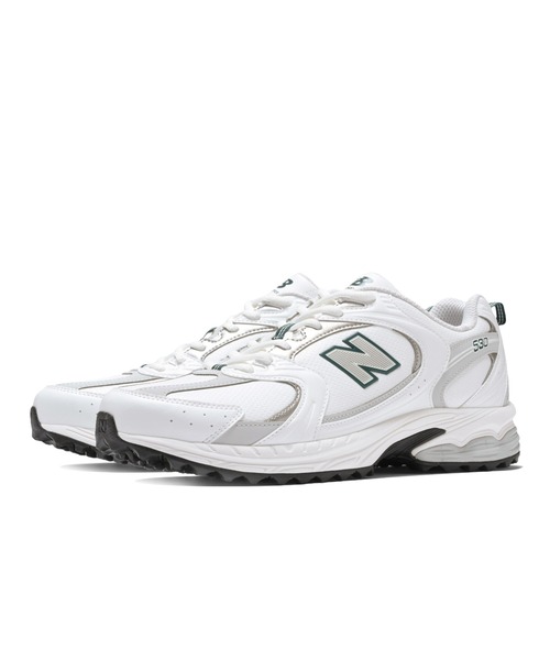 NEW BALANCE(ニューバランス)の「【GOLF】530 v1 SL(スニーカー・メンズ・ホワイト×グリーン・22.5cm/23.0cm/23.5cm/24.0cm/24.5cm/25.0cm/25.5cm/26.0cm/26.5cm/27.0cm/27.5cm/28.0cm/28.5cm/29.0cm)」の2枚目の写真