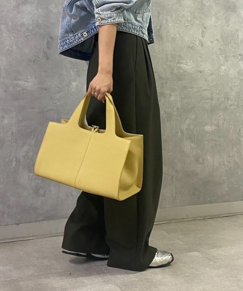 Scrap Book（スクラップブック）の「【LUMEN】SOFT PANIER BAG（トートバッグ・レディース・ブラック/イエロー・FREE）」の10枚目の写真