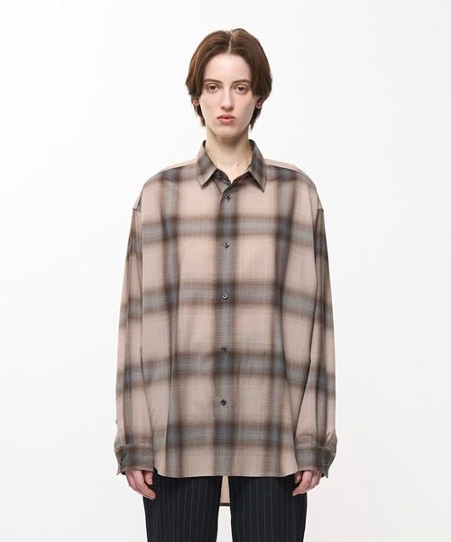 Juha（ユハ）の「LIGHTWEIGHT OMBRE CHECK SHIRT（シャツ/ブラウス・メンズ・ベージュ/グレー・4/3）」の2枚目の写真
