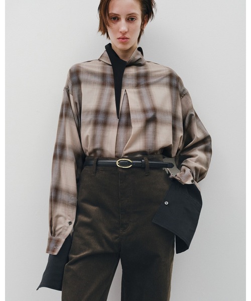 Juha（ユハ）の「LIGHTWEIGHT OMBRE CHECK SHIRT（シャツ/ブラウス・メンズ・ベージュ/グレー・4/3）」の9枚目の写真