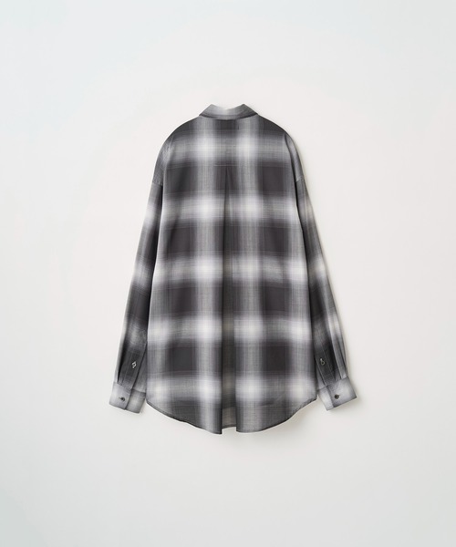 Juha（ユハ）の「LIGHTWEIGHT OMBRE CHECK SHIRT（シャツ/ブラウス・メンズ・ベージュ/グレー・4/3）」の12枚目の写真