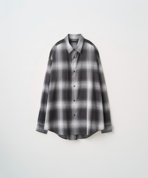 Juha（ユハ）の「LIGHTWEIGHT OMBRE CHECK SHIRT（シャツ/ブラウス・メンズ・ベージュ/グレー・4/3）」の11枚目の写真