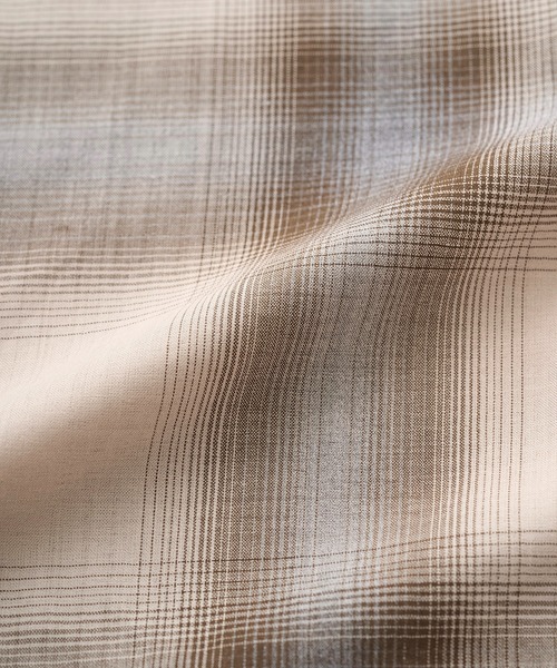Juha（ユハ）の「LIGHTWEIGHT OMBRE CHECK SHIRT（シャツ/ブラウス・メンズ・ベージュ/グレー・4/3）」の13枚目の写真