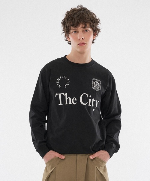 WISH FOR EVER(ウィッシュフォーエバー)の「DRAWCODE GAME long sleeve T/ドローコードゲームロングスリーブT(Tシャツ/カットソー・メンズ・ブラック/オフホワイト/ネイビー・LARGE/SMALL/MEDIUM)」の1枚目の写真