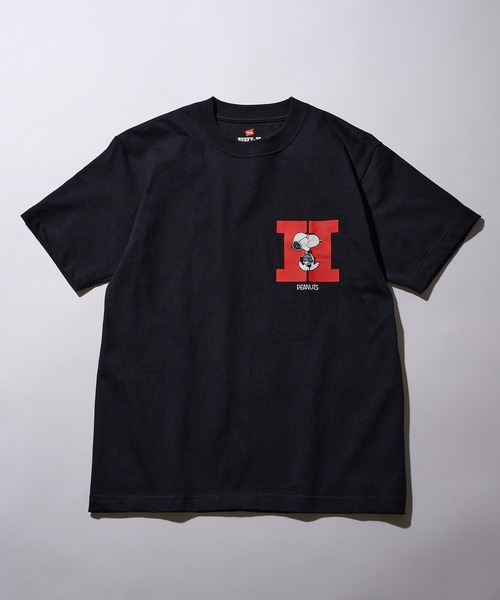 HANES(ヘインズ)の「【Hanes】PEANUTS×BEEFY-T T-SHIRT 1P HM1-D003(Tシャツ/カットソー・メンズ・ホワイト/ブラック・L/M/S)」の3枚目の写真