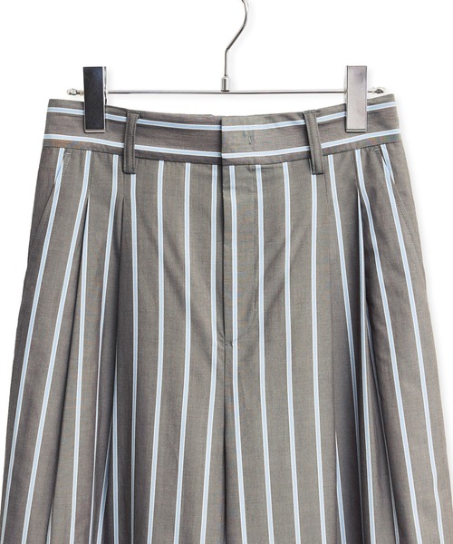 ADAM ET ROPE'（アダムエロペ）の「ストライプシャツスラックス（スラックス・レディース・サックスブルー/グレー・38/36）」の18枚目の写真