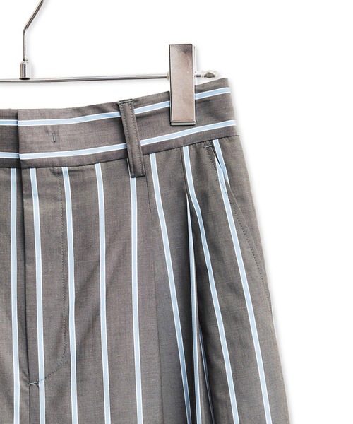 ADAM ET ROPE'（アダムエロペ）の「ストライプシャツスラックス（スラックス・レディース・サックスブルー/グレー・38/36）」の19枚目の写真
