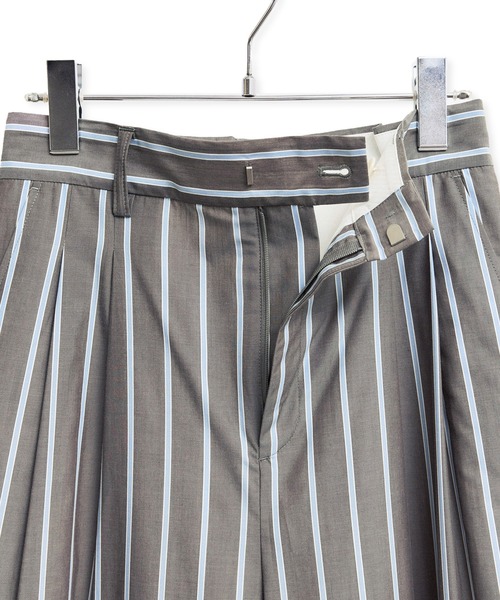ADAM ET ROPE'（アダムエロペ）の「ストライプシャツスラックス（スラックス・レディース・サックスブルー/グレー・38/36）」の20枚目の写真