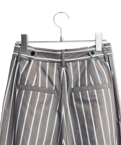 ADAM ET ROPE'（アダムエロペ）の「ストライプシャツスラックス（スラックス・レディース・サックスブルー/グレー・38/36）」の21枚目の写真