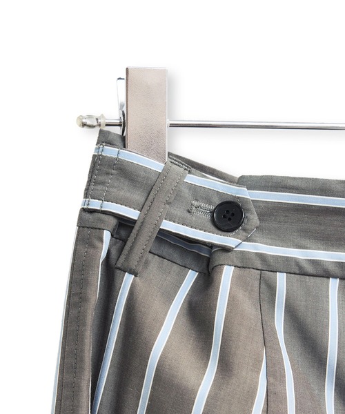 ADAM ET ROPE'（アダムエロペ）の「ストライプシャツスラックス（スラックス・レディース・サックスブルー/グレー・38/36）」の22枚目の写真