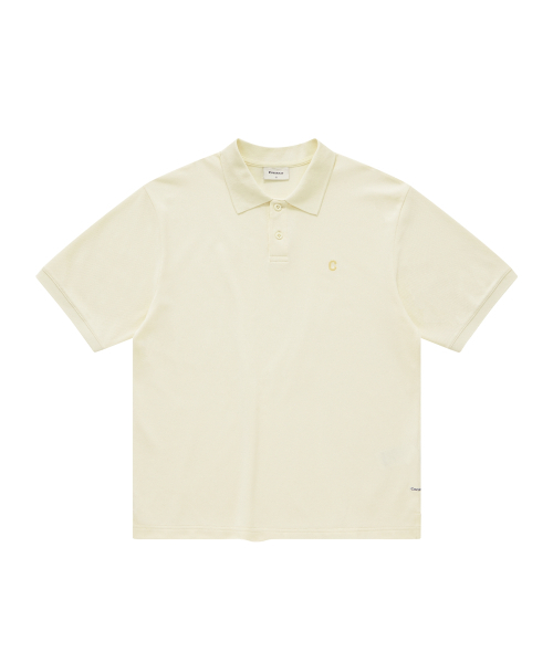 C-Logokr Pillke T-shirt Ivory — логотипная футболка с айворри принтом