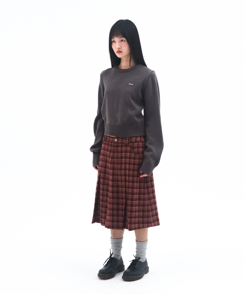 AMESWORLDWIDE（アメスワールドワイド）の「BASIC SMALL LOGO KNIT CHARCOAL（ニット/セーター・レディース・その他・SMALL/MEDIUM/LARGE）」の4枚目の写真