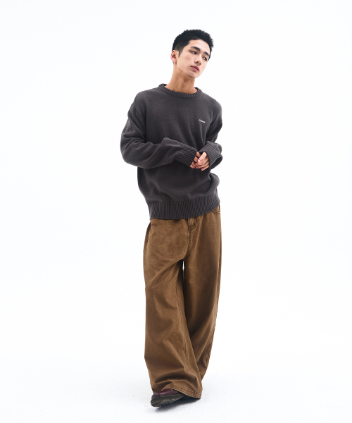 AMESWORLDWIDE（アメスワールドワイド）の「BASIC SMALL LOGO KNIT CHARCOAL（ニット/セーター・レディース・その他・SMALL/MEDIUM/LARGE）」の8枚目の写真