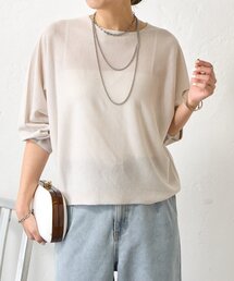 Jena espace merveilleux | UVカットドルマンニット(ニット/セーター)