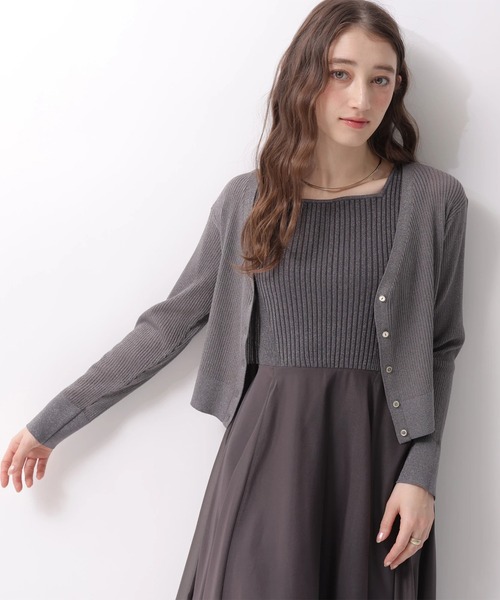 Rirandture(リランドチュール)の「ノースリエアリードッキングワンピース(ワンピース・レディース・チャコールグレー/オフホワイト・2/1)」の9枚目の写真