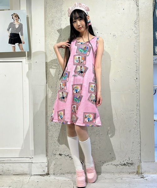 MILK(ミルク)の「TV プリント キャミワンピース(ワンピース・レディース・A/B・FREE)」の5枚目の写真