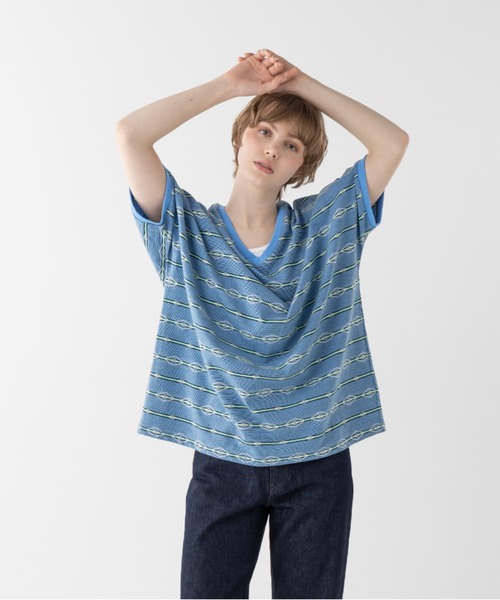 PENDLETON(ペンドルトン)の「ジャガード・チュニック(Tシャツ/カットソー・レディース・ブルー系その他/ホワイト系その他/ピンク系その他・FREE)」の3枚目の写真