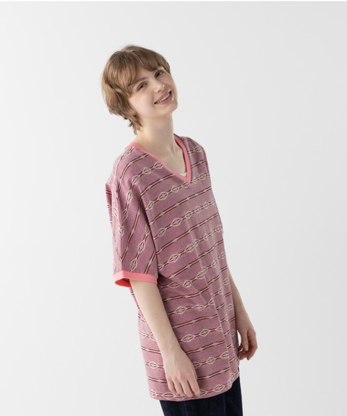 PENDLETON(ペンドルトン)の「ジャガード・チュニック(Tシャツ/カットソー・レディース・ブルー系その他/ホワイト系その他/ピンク系その他・FREE)」の1枚目の写真
