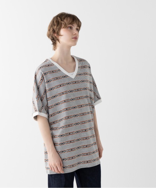 PENDLETON(ペンドルトン)の「ジャガード・チュニック(Tシャツ/カットソー・レディース・ブルー系その他/ホワイト系その他/ピンク系その他・FREE)」の7枚目の写真
