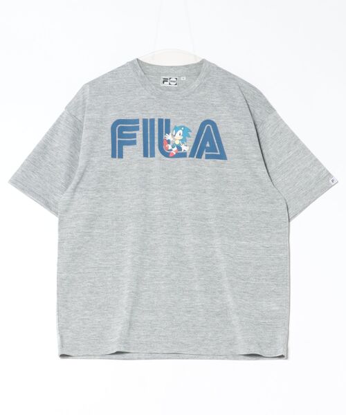 FILA（フィラ）の「《FILA》S/S TEE（Tシャツ/カットソー・メンズ・杢グレー/ホワイト・XL/M/L/S）」の2枚目の写真