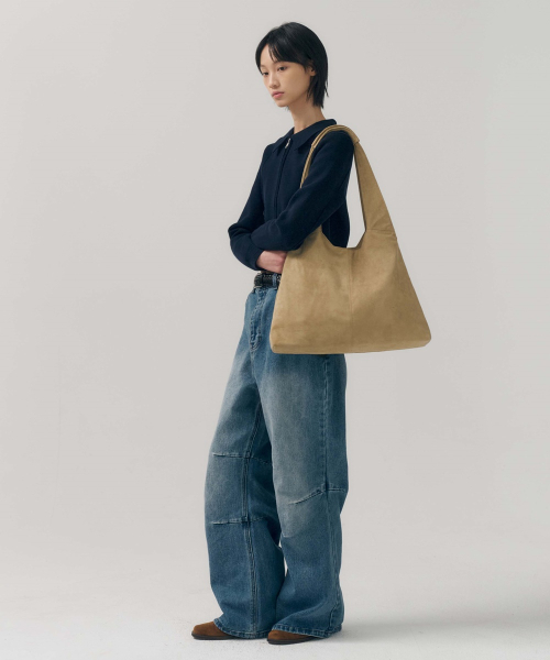 MINAV（ミナブ）の「マガレットスエードショルダーバッグ[ベージュ]（ショルダーバッグ・メンズ・その他・F）」の17枚目の写真