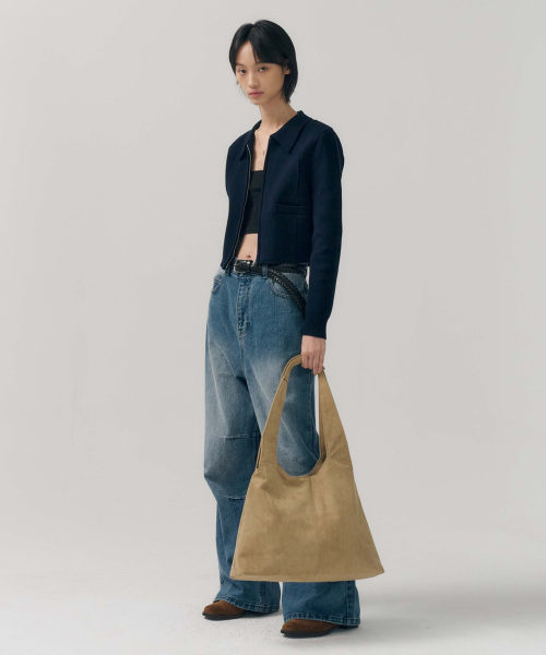 MINAV（ミナブ）の「マガレットスエードショルダーバッグ[ベージュ]（ショルダーバッグ・メンズ・その他・F）」の18枚目の写真