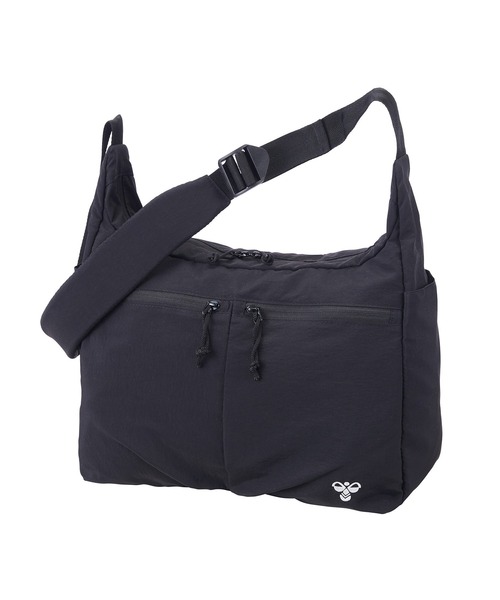 hummel(ヒュンメル)の「hummel/ヒュンメル PLAY Shoulderbag(ショルダーバッグ・レディース・ブラック/グレー・FREE)」の1枚目の写真