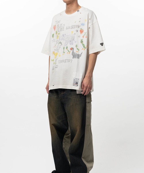 Maison MIHARA YASUHIRO（メゾンミハラヤスヒロ）の「【MIHARAYASUHIRO/ミハラヤスヒロ】KIDS DOODLE TEE（Tシャツ/カットソー・メンズ・ブラック/ホワイト・44/46）」の3枚目の写真