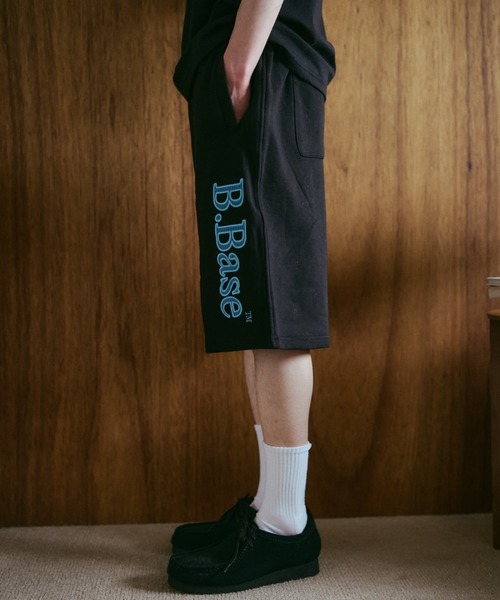 BROKEN BASE(ブロークンベース)の「B.Base Assort Patchwork Sweat Shorts / B.Base アソートパッチワークスウェットショーツ(スウェットパンツ・メンズ・ネイビー系1/ブラック系1/グレー系1/ネイビー系3/ネイビー系2・SMALL/MEDIUM/LARGE)」の21枚目の写真