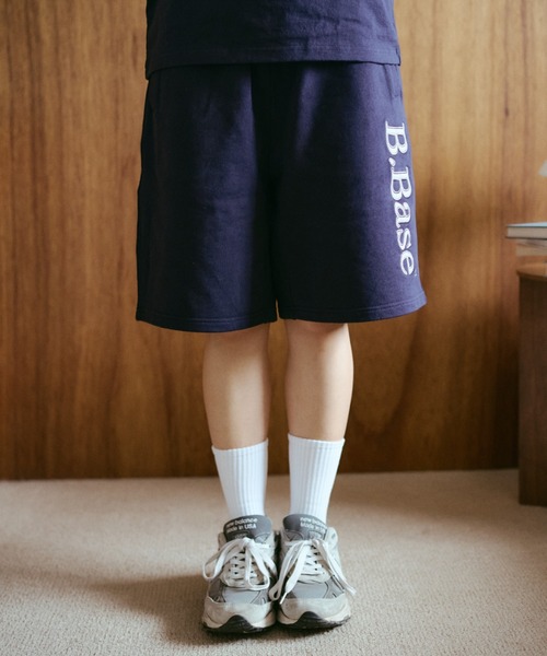 BROKEN BASE(ブロークンベース)の「B.Base Assort Patchwork Sweat Shorts / B.Base アソートパッチワークスウェットショーツ(スウェットパンツ・メンズ・ネイビー系1/ブラック系1/グレー系1/ネイビー系3/ネイビー系2・SMALL/MEDIUM/LARGE)」の10枚目の写真