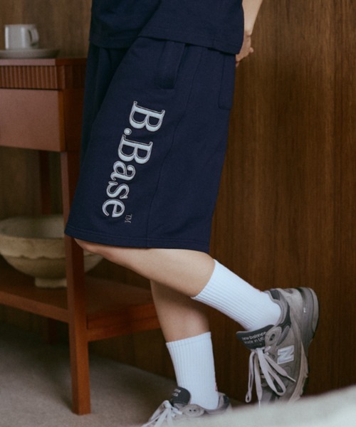 BROKEN BASE(ブロークンベース)の「B.Base Assort Patchwork Sweat Shorts / B.Base アソートパッチワークスウェットショーツ(スウェットパンツ・メンズ・ネイビー系1/ブラック系1/グレー系1/ネイビー系3/ネイビー系2・SMALL/MEDIUM/LARGE)」の16枚目の写真