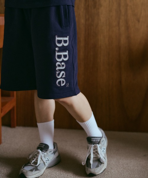BROKEN BASE(ブロークンベース)の「B.Base Assort Patchwork Sweat Shorts / B.Base アソートパッチワークスウェットショーツ(スウェットパンツ・メンズ・ネイビー系1/ブラック系1/グレー系1/ネイビー系3/ネイビー系2・SMALL/MEDIUM/LARGE)」の13枚目の写真