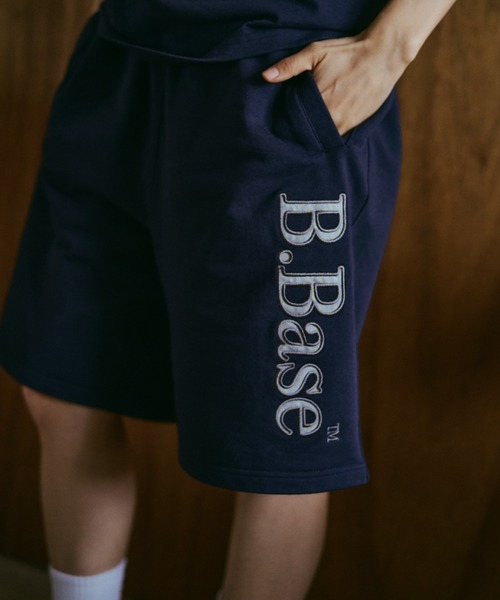 BROKEN BASE(ブロークンベース)の「B.Base Assort Patchwork Sweat Shorts / B.Base アソートパッチワークスウェットショーツ(スウェットパンツ・メンズ・ネイビー系1/ブラック系1/グレー系1/ネイビー系3/ネイビー系2・SMALL/MEDIUM/LARGE)」の12枚目の写真