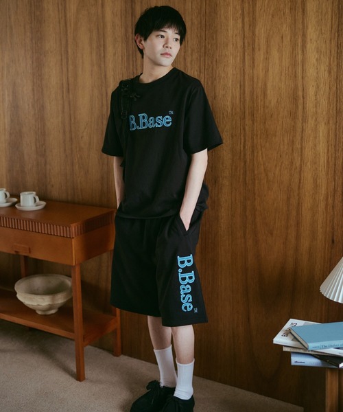 BROKEN BASE(ブロークンベース)の「B.Base Assort Patchwork Sweat Shorts / B.Base アソートパッチワークスウェットショーツ(スウェットパンツ・メンズ・ネイビー系1/ブラック系1/グレー系1/ネイビー系3/ネイビー系2・SMALL/MEDIUM/LARGE)」の20枚目の写真