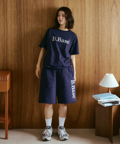 BROKEN BASE(ブロークンベース)の「B.Base Assort Patchwork Sweat Shorts / B.Base アソートパッチワークスウェットショーツ(スウェットパンツ・メンズ・ネイビー系1/ブラック系1/グレー系1/ネイビー系3/ネイビー系2・SMALL/MEDIUM/LARGE)」の8枚目の写真