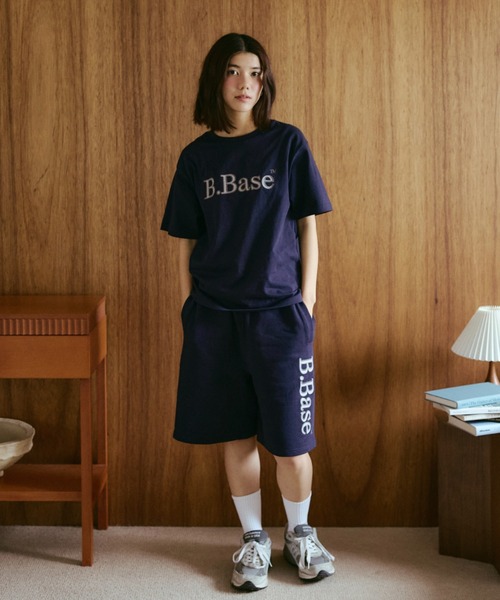 BROKEN BASE(ブロークンベース)の「B.Base Assort Patchwork Sweat Shorts / B.Base アソートパッチワークスウェットショーツ(スウェットパンツ・メンズ・ネイビー系1/ブラック系1/グレー系1/ネイビー系3/ネイビー系2・SMALL/MEDIUM/LARGE)」の6枚目の写真
