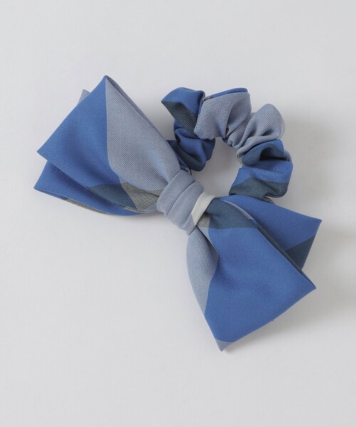 CB CRESTBRIDGE(シービークレストブリッジ)の「クレストブリッジチェックリボンシュシュ(シュシュ・レディース・ブルー系その他7/ベージュ系その他3/ライトブルー・FREE)」の5枚目の写真