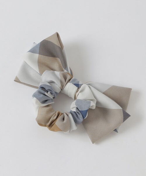 CB CRESTBRIDGE(シービークレストブリッジ)の「クレストブリッジチェックリボンシュシュ(シュシュ・レディース・ブルー系その他7/ベージュ系その他3/ライトブルー・FREE)」の8枚目の写真