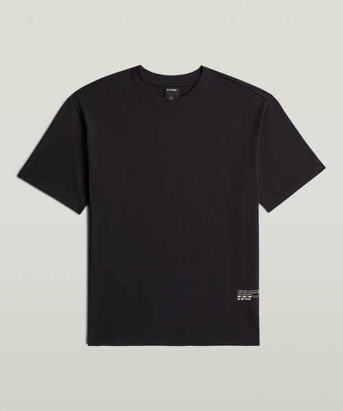 G-STAR(ジースター)の「Back Applique Relaxed T-Shirt/バックアップリケグラフィックデザインオーバーサイズTシャツ(Tシャツ/カットソー・メンズ・ホワイト/ダークブラック・SMALL/X-SMALL/MEDIUM/LARGE/X-LARGE)」の5枚目の写真