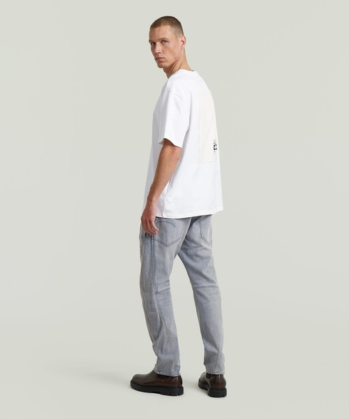 G-STAR(ジースター)の「Back Applique Relaxed T-Shirt/バックアップリケグラフィックデザインオーバーサイズTシャツ(Tシャツ/カットソー・メンズ・ホワイト/ダークブラック・SMALL/X-SMALL/MEDIUM/LARGE/X-LARGE)」の9枚目の写真