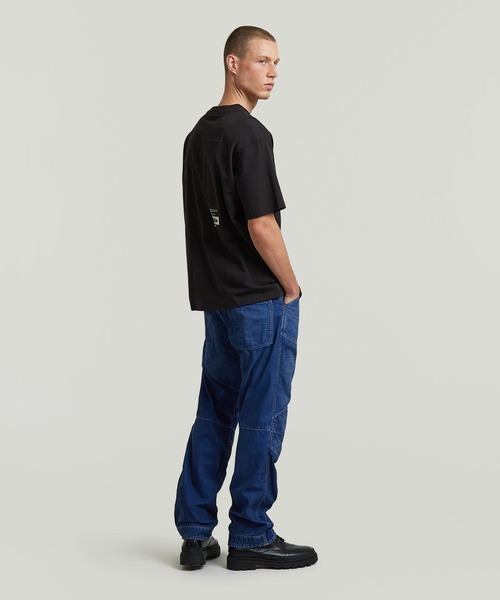 G-STAR(ジースター)の「Back Applique Relaxed T-Shirt/バックアップリケグラフィックデザインオーバーサイズTシャツ(Tシャツ/カットソー・メンズ・ホワイト/ダークブラック・SMALL/X-SMALL/MEDIUM/LARGE/X-LARGE)」の15枚目の写真