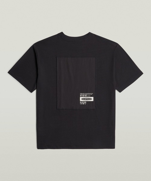 G-STAR(ジースター)の「Back Applique Relaxed T-Shirt/バックアップリケグラフィックデザインオーバーサイズTシャツ(Tシャツ/カットソー・メンズ・ホワイト/ダークブラック・SMALL/X-SMALL/MEDIUM/LARGE/X-LARGE)」の6枚目の写真