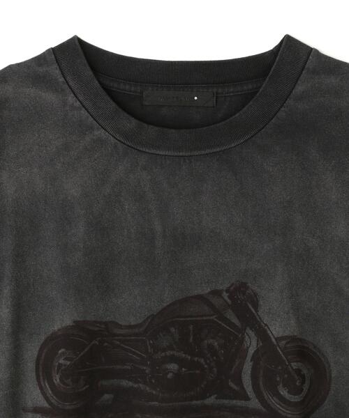 WHITELAND（ホワイトランド）の「WHITELAND/ホワイトランド/MOTORCYCLE TEE（Tシャツ/カットソー・メンズ・ブラック・F）」の3枚目の写真