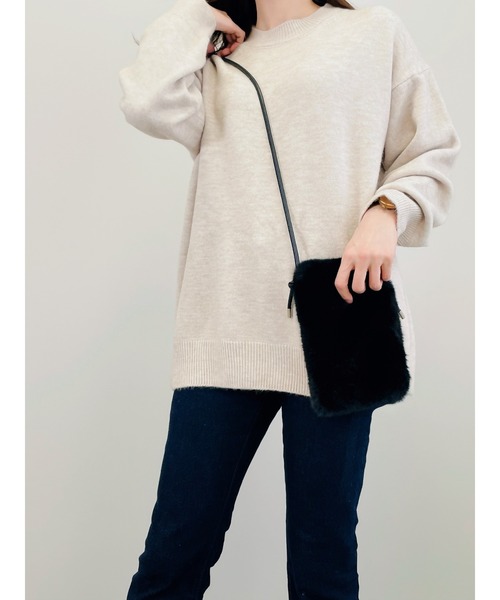 tokohana(トコハナ)の「ファー バッグ スマホ ショルダーバッグ レディース 秋冬(ショルダーバッグ・レディース・ベージュ系その他/ライトベージュ/グレー/ブラウン系その他・FREE)」の13枚目の写真