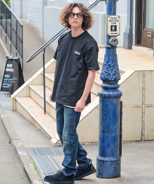 ragged mountain（ラギットマウンテン）の「【RAGGED MOUNTAIN/ラギットマウンテン】【究極のシンプルT】BARNSTEAD/バーンステッド ワンポイントロゴＴシャツ ルーズシルエット アウトドア ストリート 大人カジュアル ノームコア ミニマル（Tシャツ/カットソー・メンズ・ホワイト/ブラック/ベージュ/カーキ/ピンク・MEDIUM/LARGE/X-LARGE）」の10枚目の写真